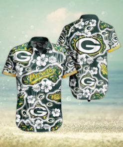 Green Bay Packers Nfl Hawaii Shirt Graphic Floral Printed This Summer Beach Shirt For Fans