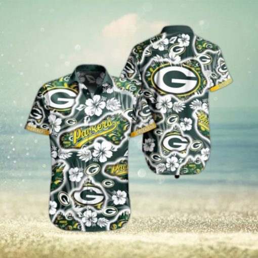 Green Bay Packers Nfl Hawaii Shirt Graphic Floral Printed This Summer Beach Shirt For Fans