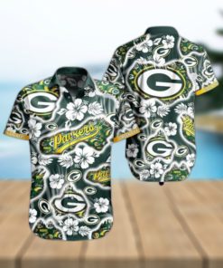 Green Bay Packers Nfl Hawaii Shirt Graphic Floral Printed This Summer Beach Shirt For Fans