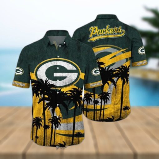 Green Bay Packers Nfl Hawaii Shirt Graphic Tropical Pattern Short Sleeve Hot Summer