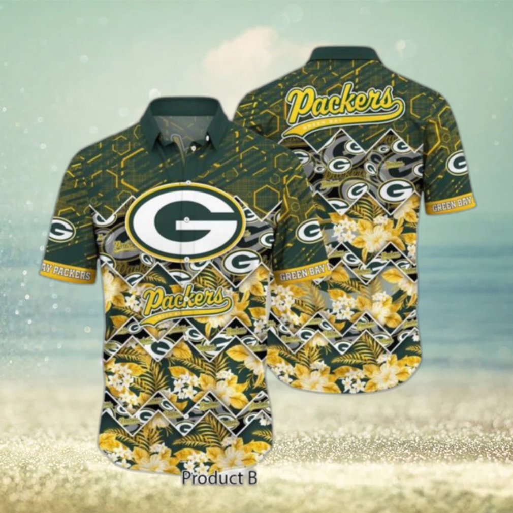 Green Bay Packers Tropical Hawaiian Shorts Gift For Fans