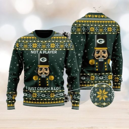 Green Bay Packers Not A Player I Just Crush Alot Ugly Christmas Sweater