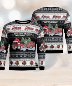 Greensboro, North Carolina, Pinecroft Sedgefield Fire Department Christmas Ugly Sweater 3D Gift For Men And Women