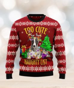 Greyhound Too Cute Ugly Christmas Sweater Gift Men Women