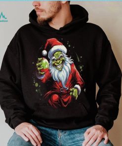 Grinch Santa Shirt, Unique Christmas Grinch Face Gift