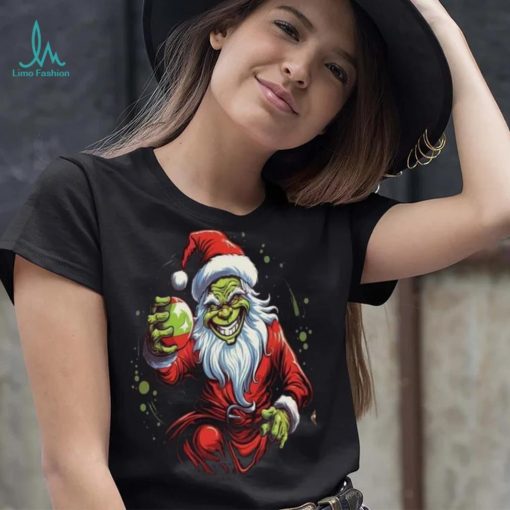 Grinch Santa Shirt, Unique Christmas Grinch Face Gift
