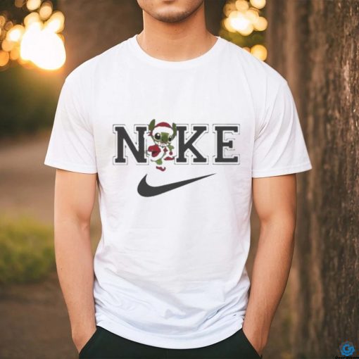 Grinch Stitch Funny Stoles Nike Logo Christmas 2023 Shirt