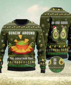 Guacin Around The Christmas Tree Ugly Sweater 3D From Someone Who Love Avocado