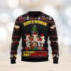 Samoyed Red Truck Ugly Christmas Sweater Gift Men Women