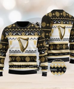 Guinness Beer Pattern Snowflake Ugly Christmas Sweater 3D Gift Idea Christmas