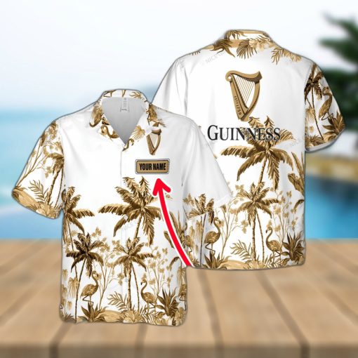 Guinness Luau Custom Name Hawaiian Shirt Love Beer Gift