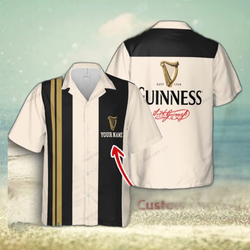 Guinness Vacation Custom Name Hawaiian Shirt Love Beer Gift