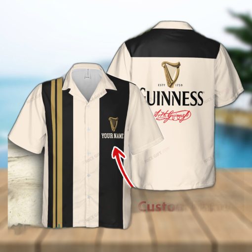 Guinness Vacation Custom Name Hawaiian Shirt Love Beer Gift