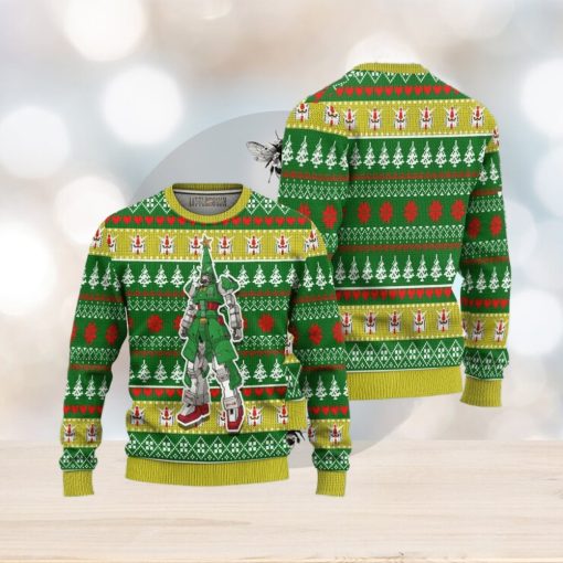 Gundam Pine Tree Ugly Christmas Sweater 3D Gift For Big Fans