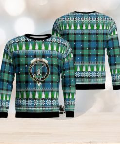 Gunn Ancient Crest Tartan Christmas Ugly Sweater 3D Gift For Men And Women