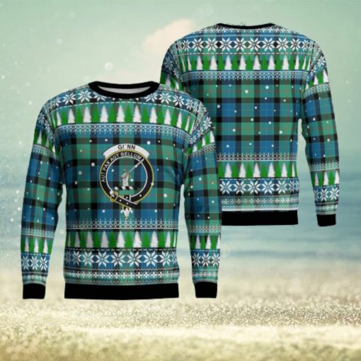 Gunn Ancient Crest Tartan Christmas Ugly Sweater 3D Gift For Men And Women