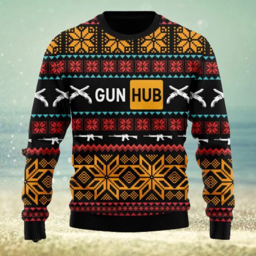 Guns Hub Men Ugly Christmas Sweater Unisex 3D Sweater Christmas Gift