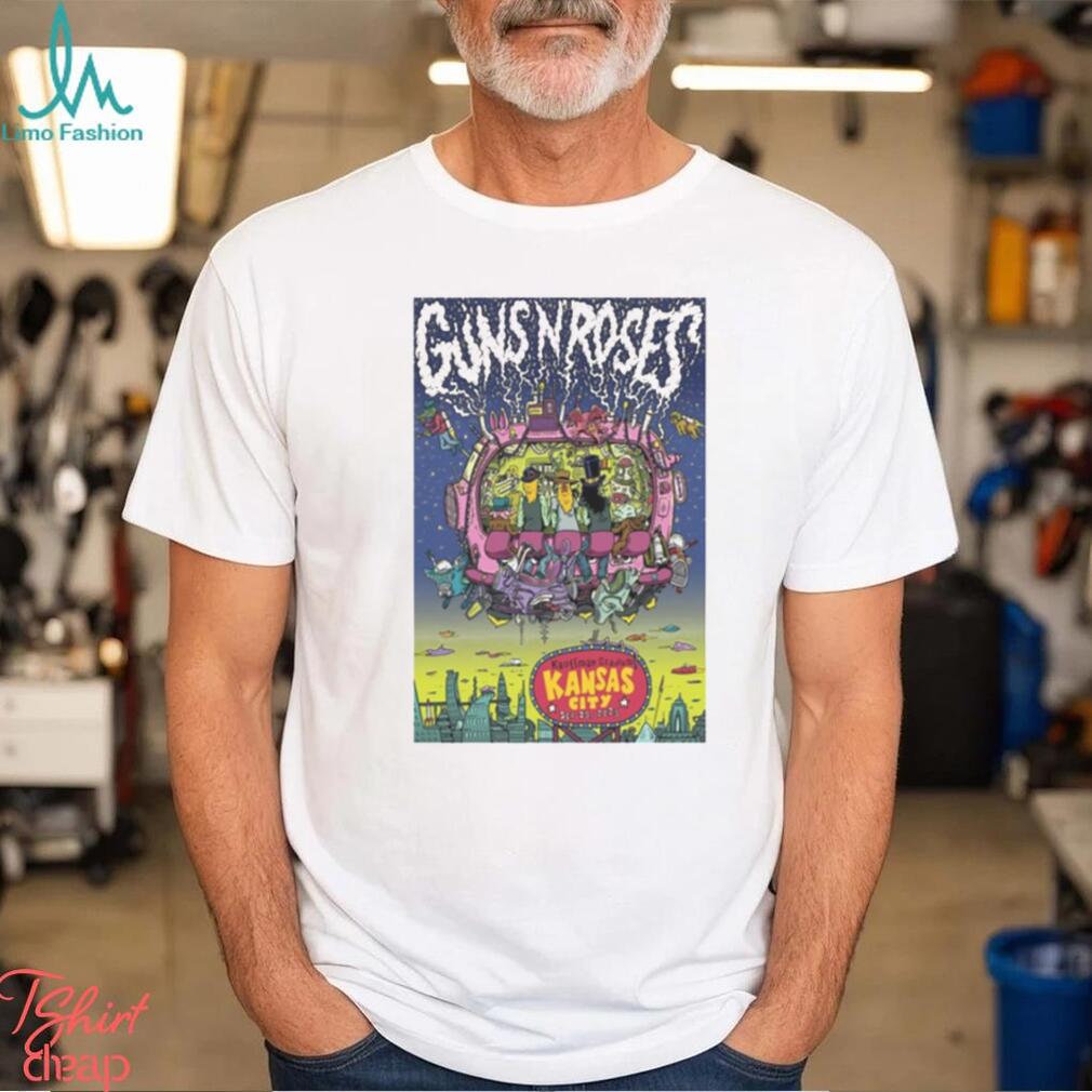 Guns N’ Roses September 23 2023 Kansas City MO Poster T shirt Guns N’ Roses September 23 2023 Kansas City MO Poster T shirt