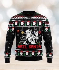 Hail Santa Ugly Christmas Sweater Gift Men Women