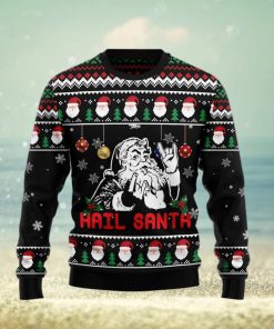 Hail Santa Ugly Christmas Sweater Gift Men Women