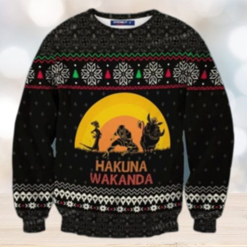 Hakuna Wakanda Marvel Ugly Sweater