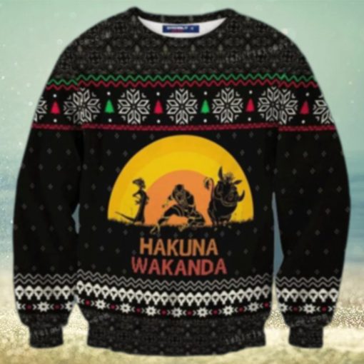 Hakuna Wakanda Marvel Ugly Sweater