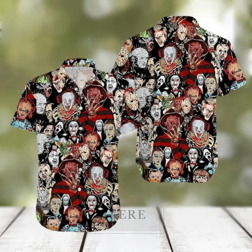 Halloween Aloha Freddy Krueger Hawaiian Shirt Horror Character