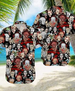 Halloween Aloha Freddy Krueger Hawaiian Shirt Horror Character