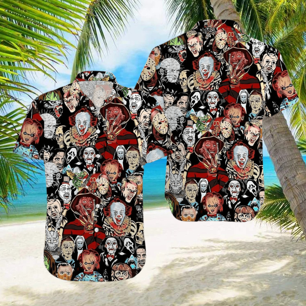 San Francisco 49ers Horror Movie Character Halloween Gift Men And Women  Hawaiian Shirt