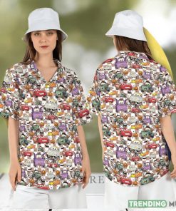 Halloween Cars Characters Hawaiian Shirt Cars Trick or Treat Hawaii Shirt Disneyland Halloween Aloha Shirt