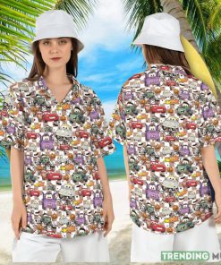 Halloween Cars Characters Hawaiian Shirt Cars Trick or Treat Hawaii Shirt Disneyland Halloween Aloha Shirt