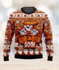 Halloween Party Funny Ghosh Boo Pumpkin Halloween Ugly Christmas Sweater Unisex 3D Sweater Christmas Gift