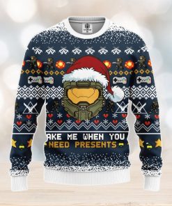 Halo 3D Ugly Christmas Sweater Amazing Gift Men And Women Christmas Gift