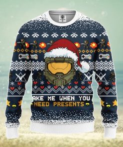 Halo 3D Ugly Christmas Sweater Amazing Gift Men And Women Christmas Gift