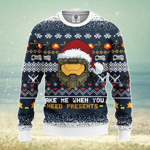 Halo 3D Ugly Christmas Sweater Amazing Gift Men And Women Christmas Gift