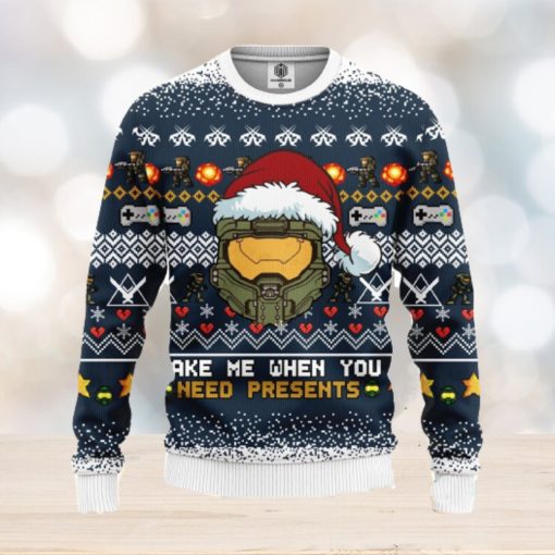 Halo 3D Ugly Christmas Sweater Amazing Gift Men And Women Cute Christmas Gift