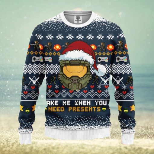 Halo 3D Ugly Christmas Sweater Amazing Gift Men And Women Cute Christmas Gift