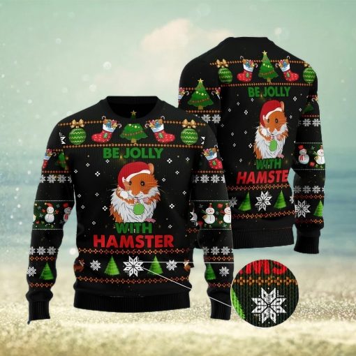 Hamster Be Jolly Christmas Gift Ugly Christmas Sweater Xmas Holiday