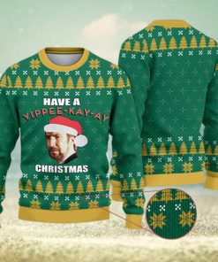 Hans Gruber Have A Yippee Kay Ay Christmas Christmas Ugly Sweater Die Hard Christmas Sweater