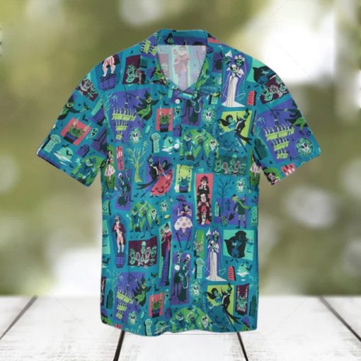 Happy Halloween Outfit Horror Cartoon Comic Theme Hawaiian Aloha Shirts Dh