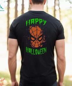 Happy Halloween Shirt, Marvel Spider Man Mask Scary Halloween T Shirt