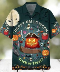 Happy Halloween Trick Or Treat Unisex Hawaiian Shirts