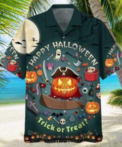 Happy Halloween Trick Or Treat Unisex Hawaiian Shirts