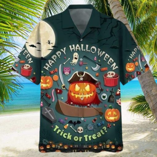 Happy Halloween Trick Or Treat Unisex Hawaiian Shirts