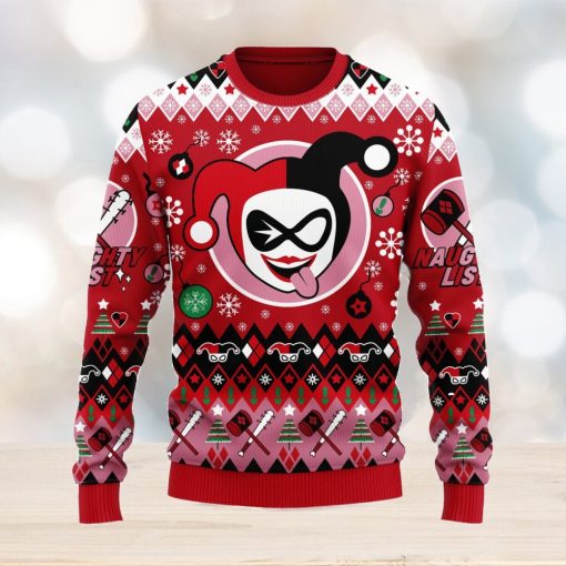 Harley Quinn Christmas Ugly Christmas Sweater Anime Xmas Men And Women Christmas Gift