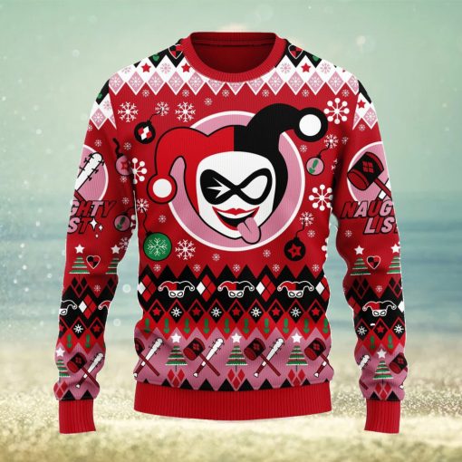 Harley Quinn Christmas Ugly Christmas Sweater Anime Xmas Men And Women Christmas Gift