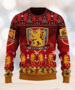 Harry Potter Gryffindor Christmas Ugly Christmas Sweater Xmas Men And Women Christmas Gift