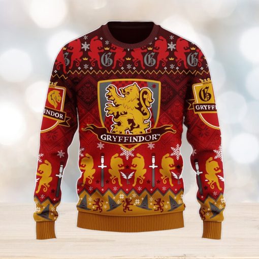 Harry Potter Gryffindor Christmas Ugly Christmas Sweater Xmas Men And Women Christmas Gift