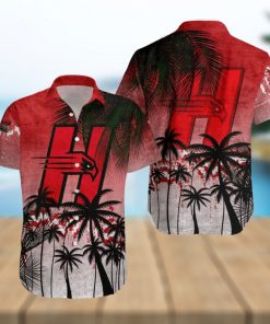 Hartford Hawks Hawaiian Shirt Summer Gift Coconut Tree Tropical Grunge Pattern For NCAA Fans