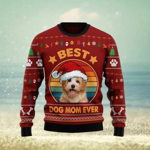 Havanese Best Dog Mom Ever Christmas Ugly Sweater